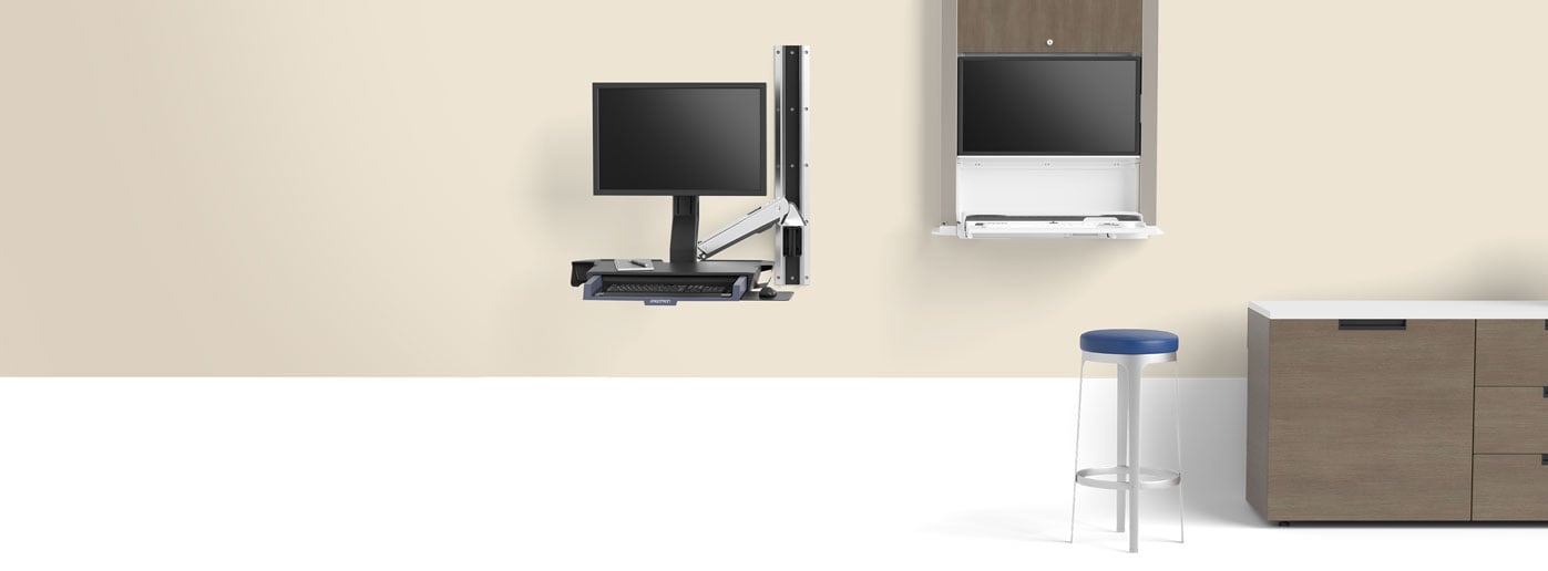 Monitor Mounts, Computer Carts, Sit to Stand Desks