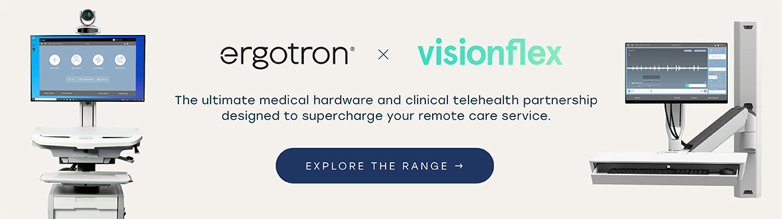 Ergotron x Visionflex banner